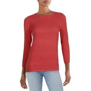 BUFFALO David Bitton Pink Stretch Thin Sweater Top Size Medium